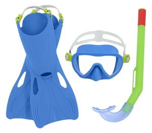 Bestway Zestaw do snorkelingu Lil Flapper -płetwy, okulary, fajka, niebieski