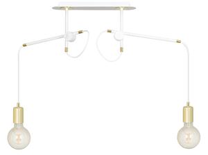 ARTEMIS 2 WHITE 481/2 lampa wisząca sufitowa loft regulowana złote elementy