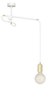 ARTEMIS 1 WHITE 481/1 lampa wisząca sufitowa loft regulowana złote elementy