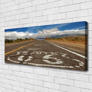 Obraz Canvas Droga na Pustyni Autostrada