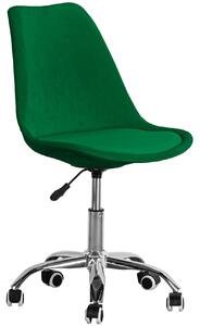 Krzesło obrotowe ART235C/ welur, zielony