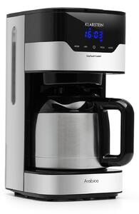 Klarstein Arabica, ekspres do kawy przelewowy, 800 W, 1,2 l, EasyTouch Control, kolor srebrno-czarny
