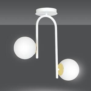 RAGNAR 2 WHITE 1033/2 nowoczesna lampa sufitowa biała szklane klosze