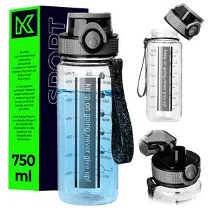 Butelka tritanowa na wodę Alpo 750ml szara