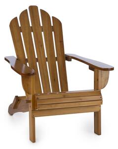 Blumfeldt Vermont, krzesło ogrodowe, adirondack, 73 x 88 x 94 cm, składany, brązowy