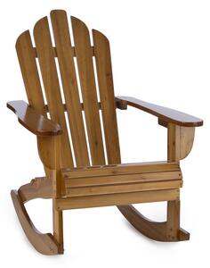 Blumfeldt Rushmore, krzesło ogrodowe, fotel bujany, adirondack, 71 x 95 x 105 cm, brązowy