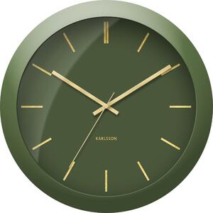 Zegar ścienny Globe zielony