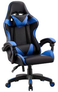 MebleMWM Fotel biurowy obrotowy OC-810 czarno-niebieski