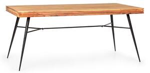 Besoa Vantor, stół do jadalni, 175 x 78 x 80 cm, drewno akacjowe, żelazny stelaż