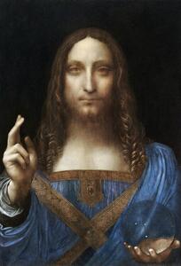 Reprodukcja Salvator Mundi 1500, Leonardo da Vinci