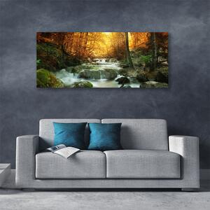 Obraz Canvas Wodospad Natura Las Jesień