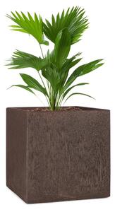 Blumfeldt Solid Grow Rust, pojemnik na rośliny, 40 x 41 x 40 cm, Fibreclay, kolor rdzawy