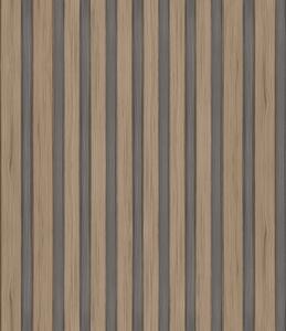 Tapety Pionowe drewniane listwy z ciemnoszarymi wstawkami, Tapety Geometryczne, Tapety w paski, a00991 : Uwalls.pl
