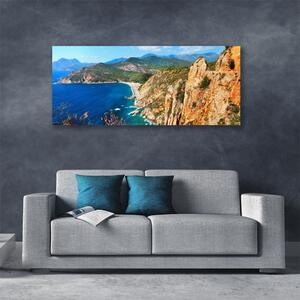 Obraz Canvas Klif Wybrzeże Morze Góry