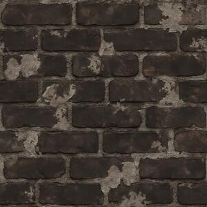 Tapety Przyciemniona stara ceglana ściana z zużytymi plamami, Tapety Loft, a01030 : Uwalls.pl
