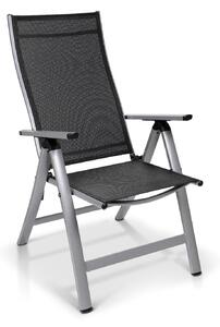 Blumfeldt London, fotel ogrodowy, tkanina syntetyczna (Textilene), aluminium, 6 pozycji, składany
