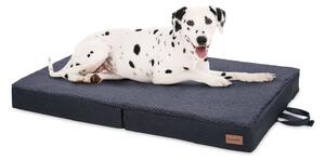 Brunolie Paco, legowisko dla psa, możliwość prania, ortopedyczne, antypoślizgowe, oddychające, składane, pianka z pamięcią kształtu, rozmiar L (100 x 10 x 70 cm)