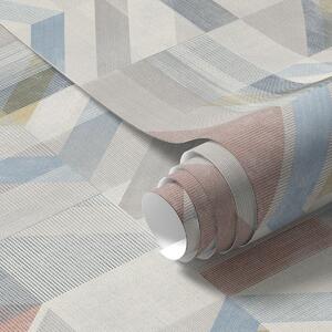 Tapety Geometryczne strzałki w pastelowych odcieniach czerwieni i błękitu, Tapety Abstrakcyjne, a01056 : Uwalls.pl