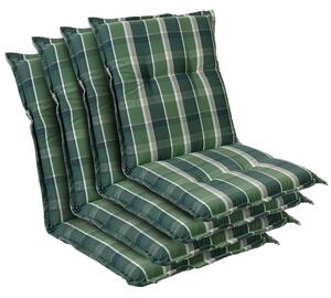 Blumfeldt Prato, poduszka na krzesło ogrodowe z niskim oparciem, poduszka na fotel ogrodowy, poliester, 50 x 100 x 8 cm, 4 x poduszka