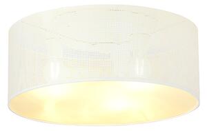 ASTON 3 WHITE/GOLD 1147/3 lampa sufitowa plafon abażur dużo światła
