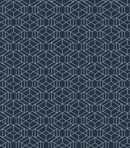 Tapety Ciemnoniebieska geometryczna siatka z kostek, Tapety Abstrakcyjne, a01066v1 : Uwalls.pl
