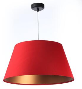 Lampa wisząca Nella z czerwonym stożkowym abażurem