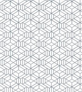 Tapety Białe tło z niebieskimi trójwymiarowymi geometrycznymi sześcianami, Tapety Abstrakcyjne, a01067 : Uwalls.pl