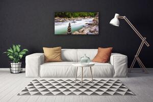 Obraz Canvas Las Potok Rzeka Góry