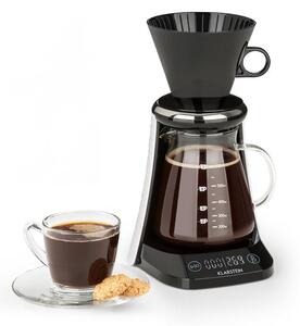 Klarstein craft coffee, zaparzacz do kawy, waga, timer, szklany dzbanek, dripper, 600 ml, kolor czarny/biały