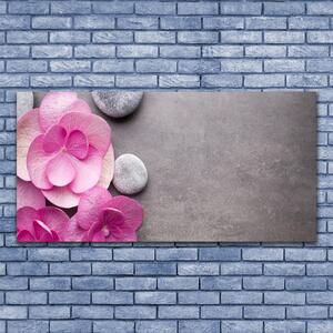 Obraz Szklany Różowe Kwiaty Aromaterapia