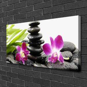 Obraz Canvas Kamienie Zen Spa Orchidea