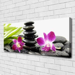 Obraz Canvas Kamienie Zen Spa Orchidea