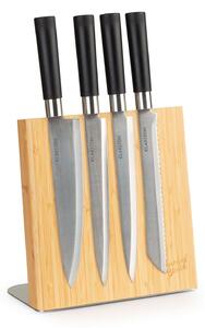Klarstein Blok nożowy, ukośny, magnetyczny, na 4–6 noży, bambus, stal szlachetna