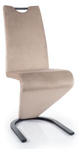 Eleganckie krzesło z uchwytem H-090 Velvet