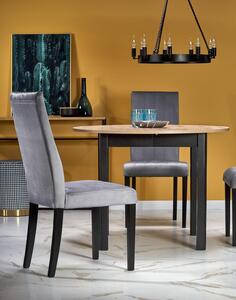 EMWOmeble RINGO stół kolor blat dąb artisan, nogi - czarny (102-142x102x76 cm) (2p=1szt)