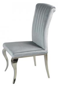 Krzesło glamour Stanley II Dark Grey - nowoczesne krzesło tapicerowane