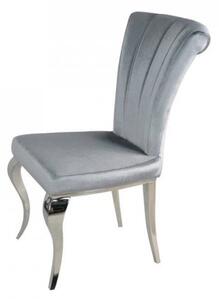 Krzesło glamour Livio Dark Grey - nowoczesne krzesło tapicerowane