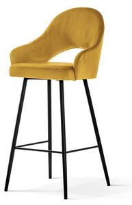 Krzesło barowe Fabiene hoker w stylu glamour