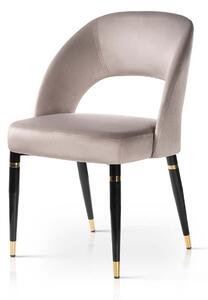 Krzesło ze złotymi akcentami Le Beau beżowe