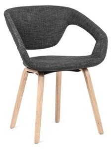 Krzesło Porto tapicerowane szary