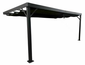 Pergola tarasowa przyścienna Alicante 3x5 antracyt Garden Point