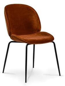 Krzesło Boliwia rudy siedzisko / czarne nogi
