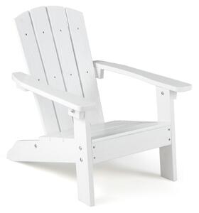 Dziecięce krzesło ogrodowe Adirondack białe