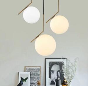Lampa nowoczesna, biała kula - White Ball 30 domodes