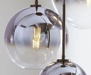 Lampa wisząca, szklana kula 30 - srebrzona domodes