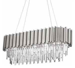 Żyrandol nowoczesny, kryształowy - Illuminating Chrom Long 80cm