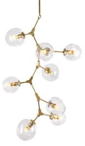 Branching Gold 8 Antresola nowoczesna pionowa lampa wisząca