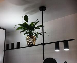 Rocco nowoczesna designerska-długa lampa wisząca czarna domodes