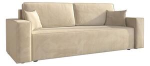 Funkcjonalna rozkładana sofa z funkcją spania do salonu - KLARA kremowa