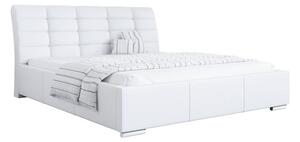 Nowoczesne i modne łóżko tapicerowane 160x200 z przeszywanym wezgłowiem - NANA / Madryt 920